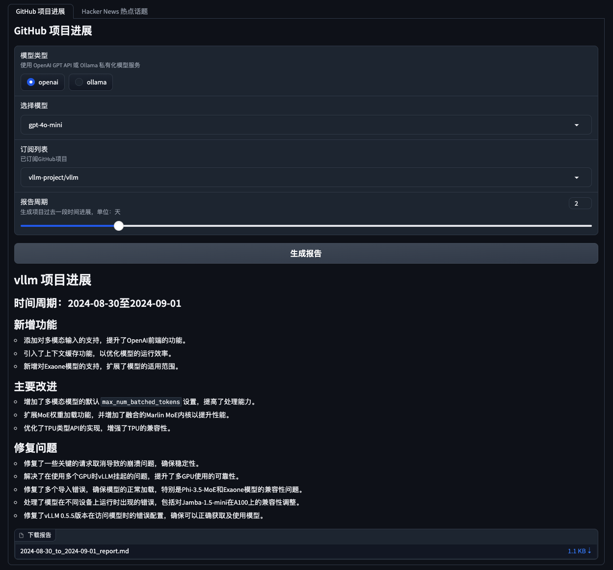 GitHubSentinel